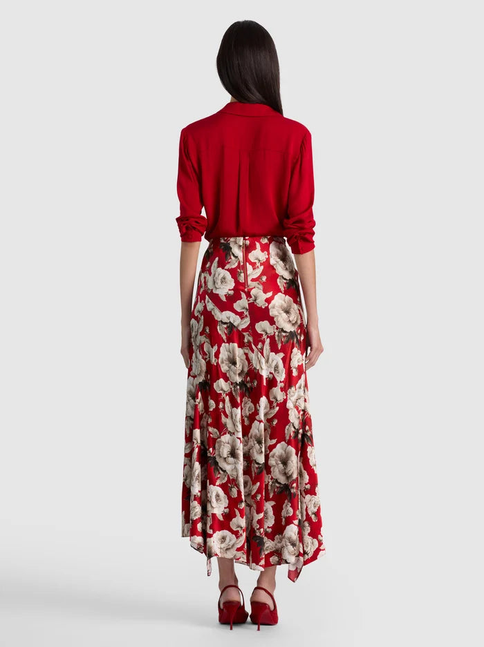 ROSA ASSYM MIDI SLIP SKIRT-ALICE + OLIVIA