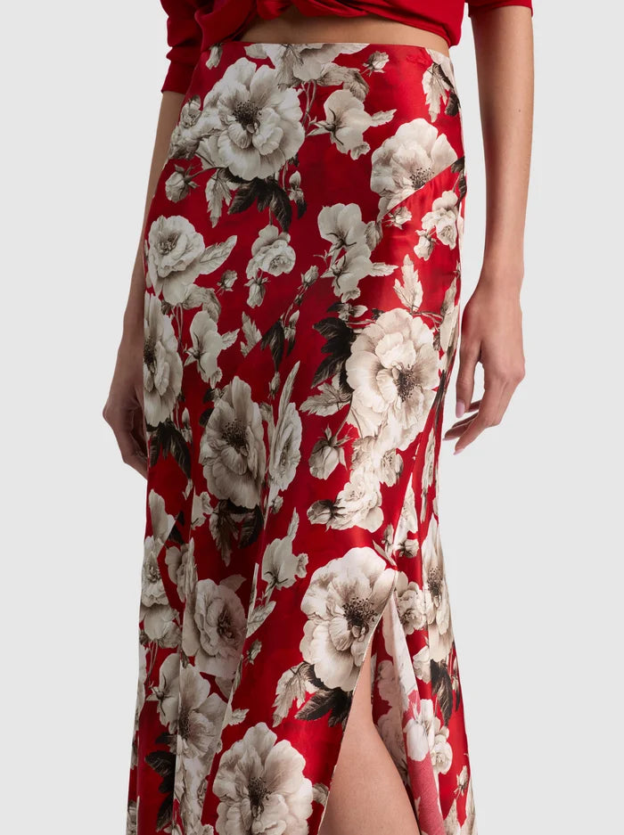 ROSA ASSYM MIDI SLIP SKIRT-ALICE + OLIVIA