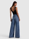 RENEE SHEER SOFT V NK RUCHED TANK BODYSUIT-ALICE + OLIVIA