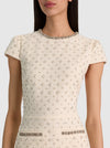 CADE EMBELL CAP SLV SHIFT MINI DRESS W PKTS-ALICE + OLIVIA