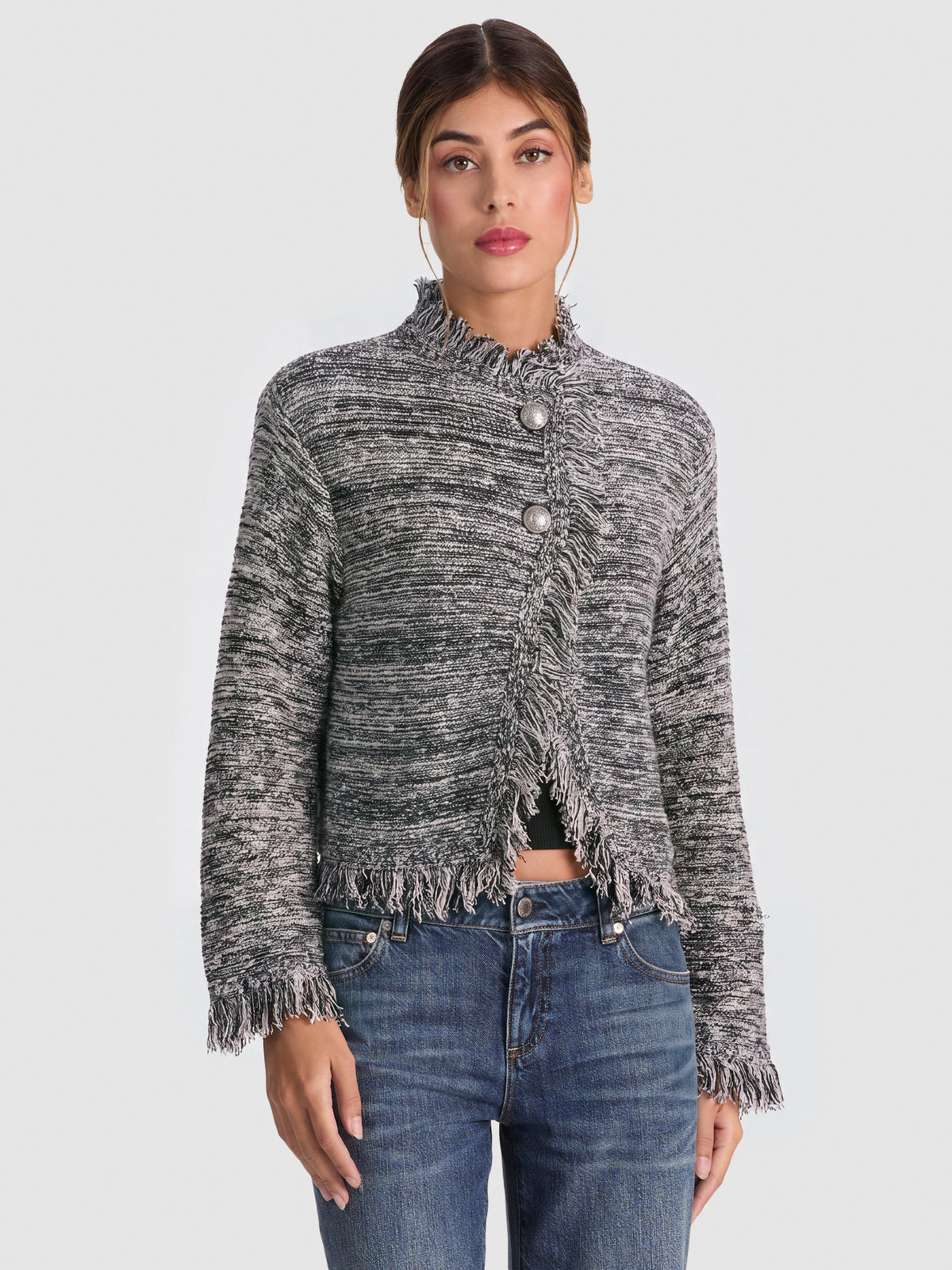 JANET FRINGE JACKET-ALICE + OLIVIA