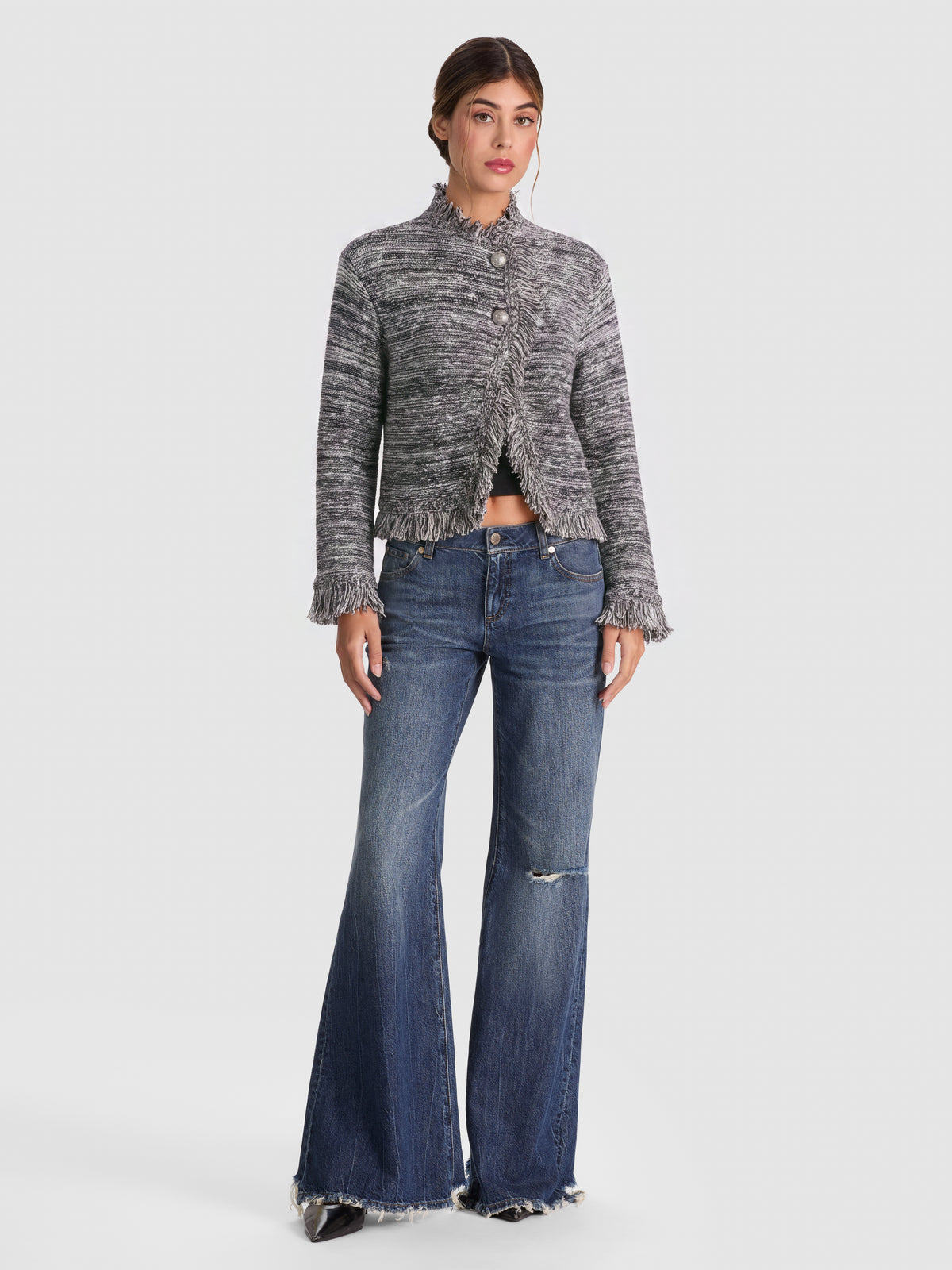 JANET FRINGE JACKET-ALICE + OLIVIA