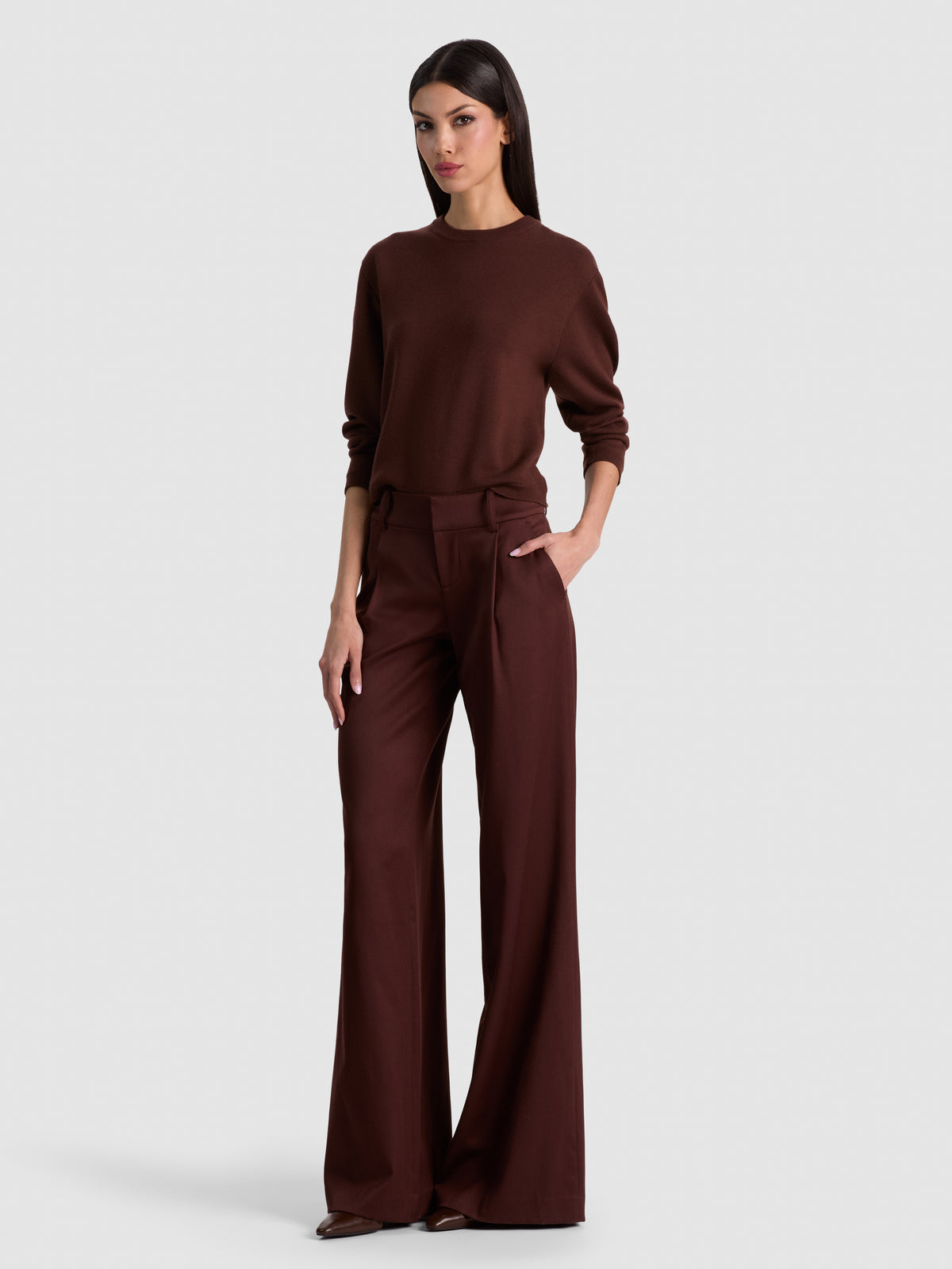 CALLUM PULLOVER WITH LACE UP BACK-ALICE + OLIVIA
