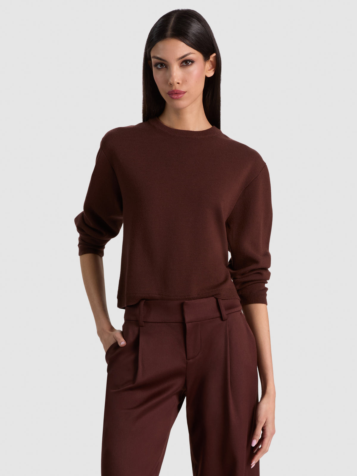 CALLUM PULLOVER WITH LACE UP BACK-ALICE + OLIVIA