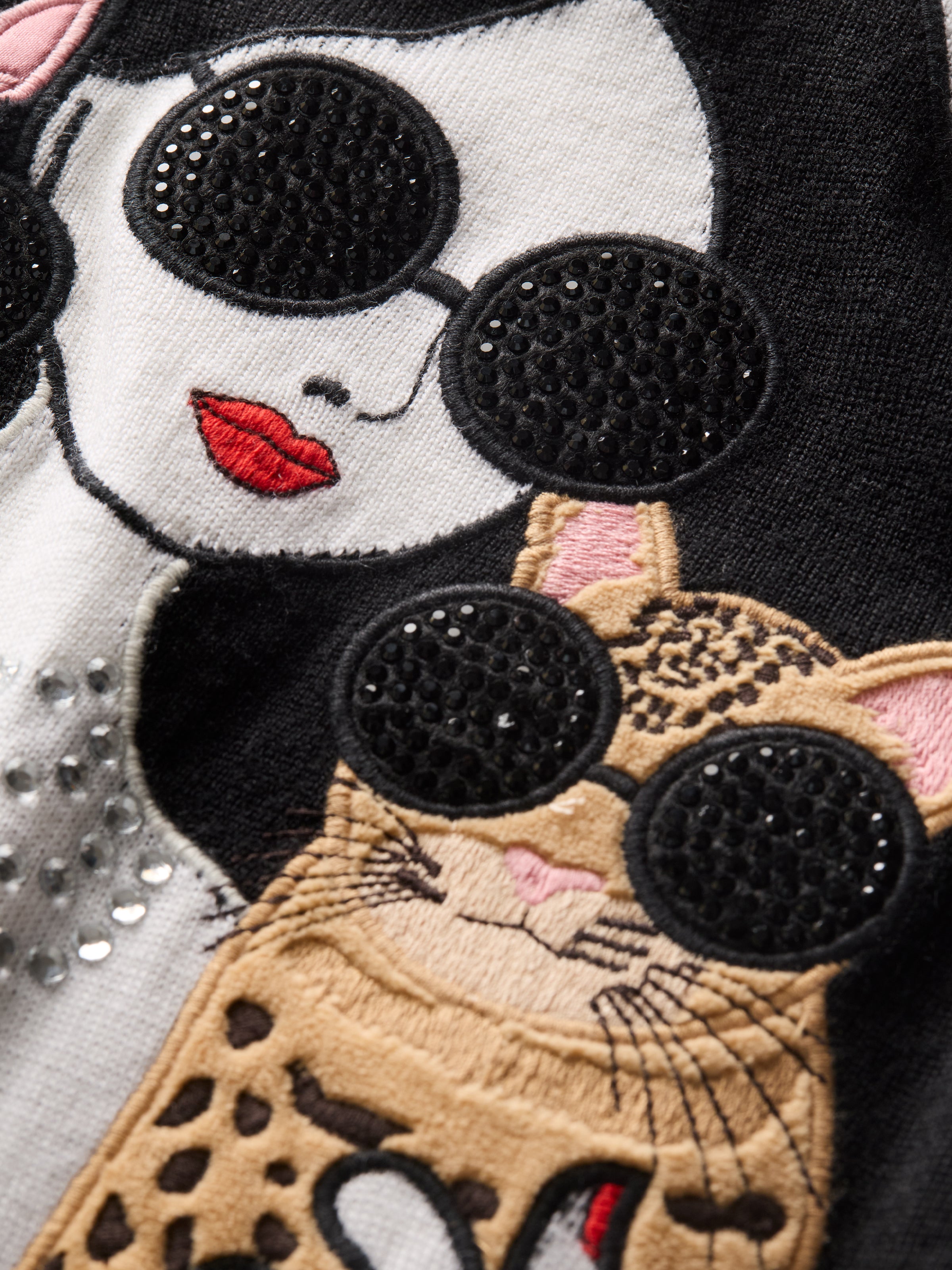 GLEESON STACEFACE LEOPARD PULLOVER-ALICE + OLIVIA