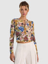 CARSON PRINTED CARDIGAN-FALLEN PETALS SM-ALICE + OLIVIA