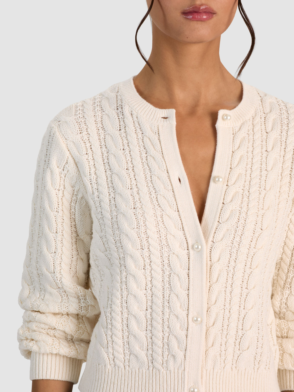DORIS PUFF SLEEVE CARDIGAN-ALICE + OLIVIA