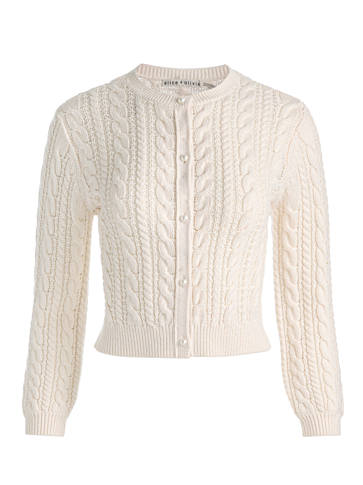 DORIS PUFF SLEEVE CARDIGAN - SOFT WHITE