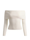 DOLAN FOLDOVER LS PULLOVER-ALICE + OLIVIA