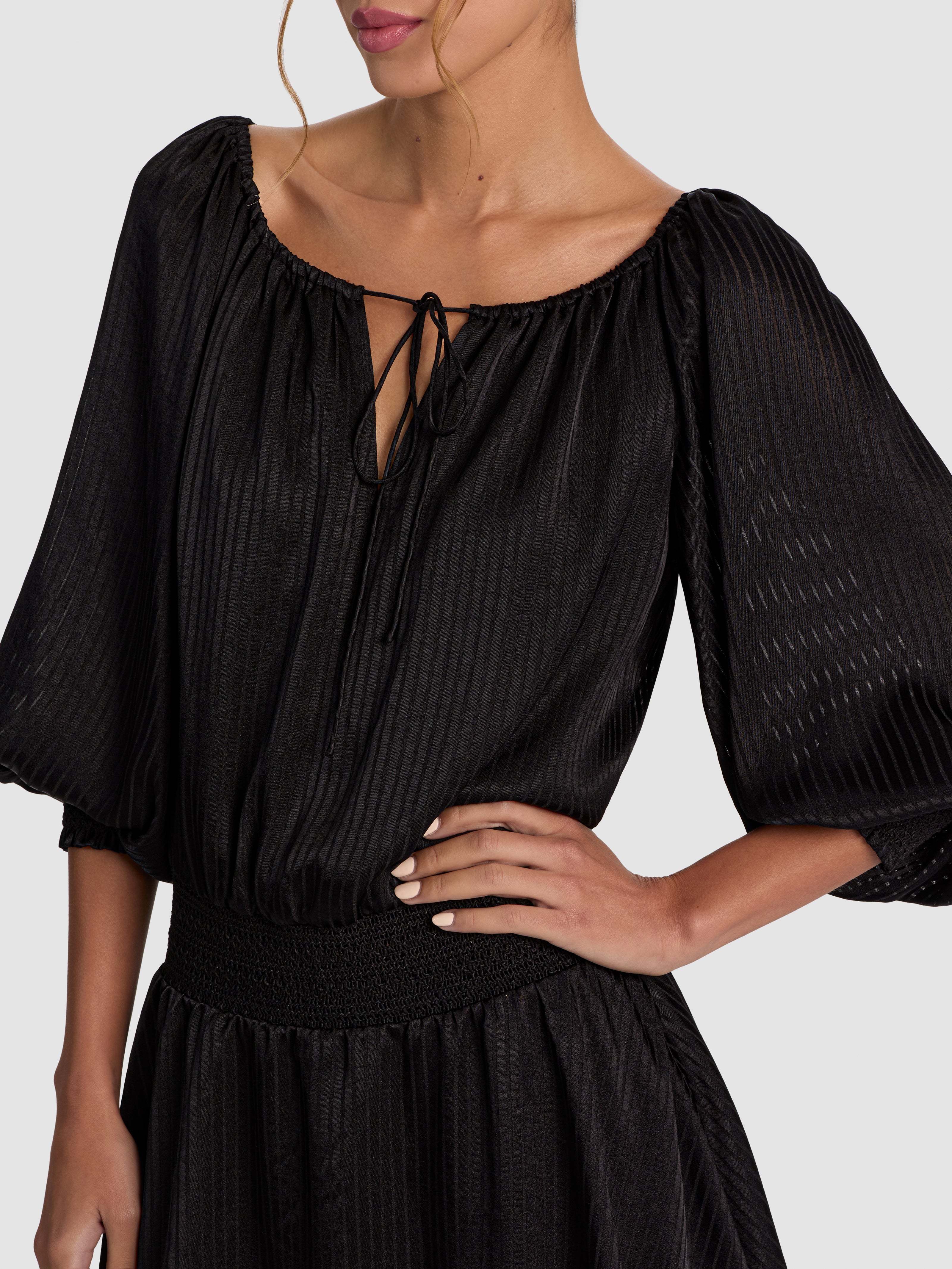 PAULINE DROP WAIST MINI DRESS-ALICE + OLIVIA