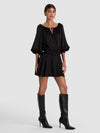 PAULINE DROP WAIST MINI DRESS-ALICE + OLIVIA