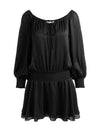 PAULINE DROP WAIST MINI DRESS-ALICE + OLIVIA