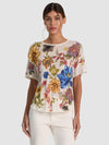 EVAN EMBELL EMBR OVERSIZED TEE-ALICE + OLIVIA