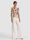 EVAN EMBELL EMBR OVERSIZED TEE-ALICE + OLIVIA