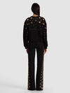 RUSSELL GROMMET RELAXED CREWNECK SWEATSHIRT-ALICE + OLIVIA