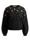 RUSSELL GROMMET RELAXED CREWNECK SWEATSHIRT-ALICE + OLIVIA