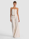 OLIVIA EMBELLISHED WIDE LEG PANT-OFF WHITE/GOLD-ALICE + OLIVIA