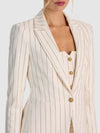 BREANN EMBELL CUTAWAY BLAZER-ALICE + OLIVIA