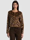 ALMA FAUX FUR COAT-SPOTTED LEOPARD-ALICE + OLIVIA