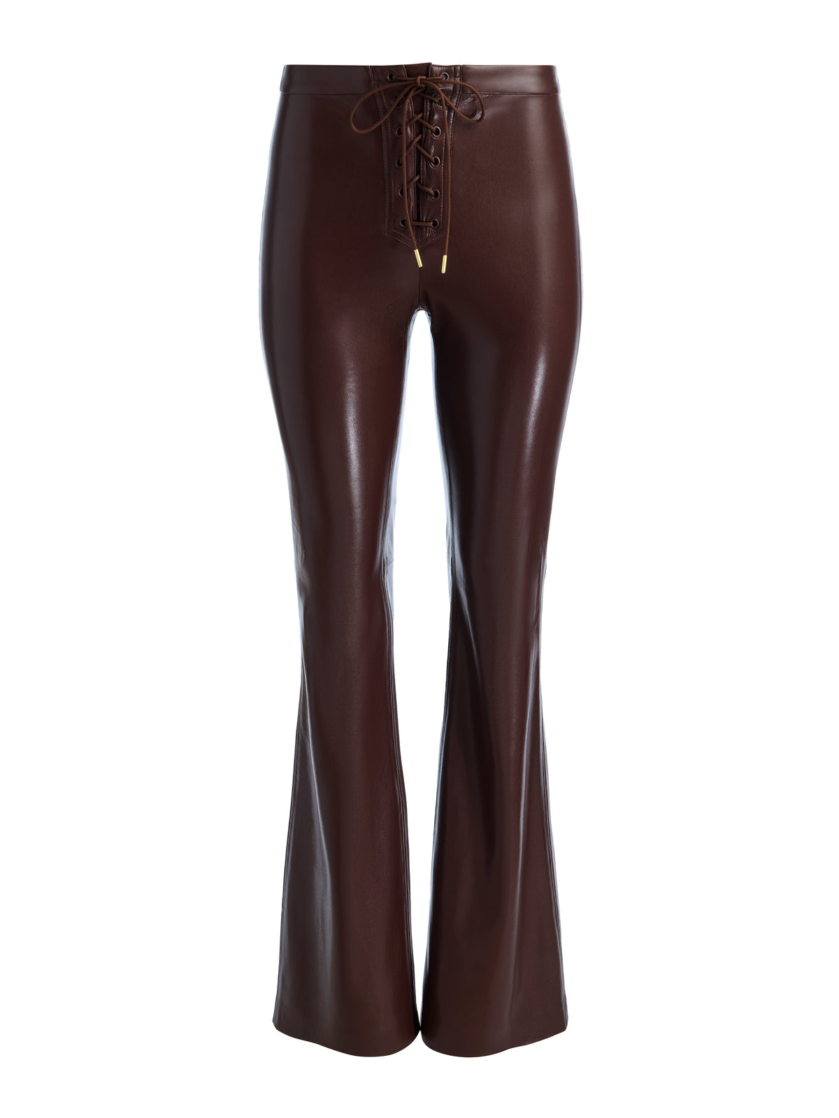 RAVYN LACE UP BOOTCUT PANT - DARK CHOCOLATE