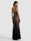 ALANA TWIST STRAP LACE GODET MAXI DRESS-ALICE + OLIVIA