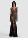 ALANA TWIST STRAP LACE GODET MAXI DRESS-ALICE + OLIVIA