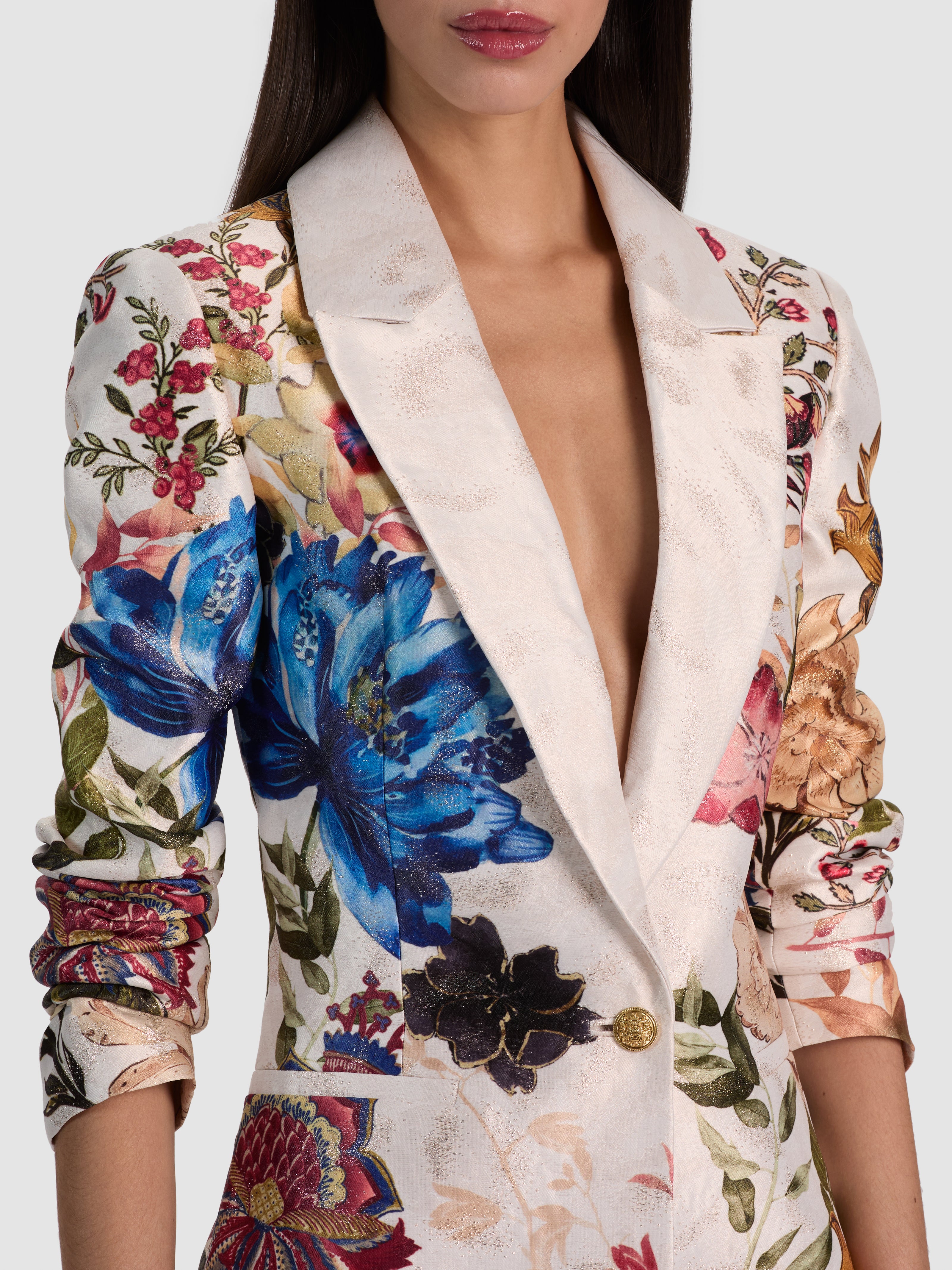 DENNY SLIM NOTCH COLLAR BOYFRIEND BLAZER-ALICE + OLIVIA