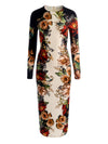 DELORA MIDI DRESS-FLORAL RADIANCE-ALICE + OLIVIA