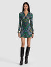 FREYA FITTED NIPPED WAIST BTN DWN MINI DRESS-ALICE + OLIVIA