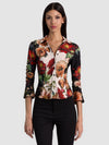 FREYA BUTTON DOWN TOP-ALICE + OLIVIA