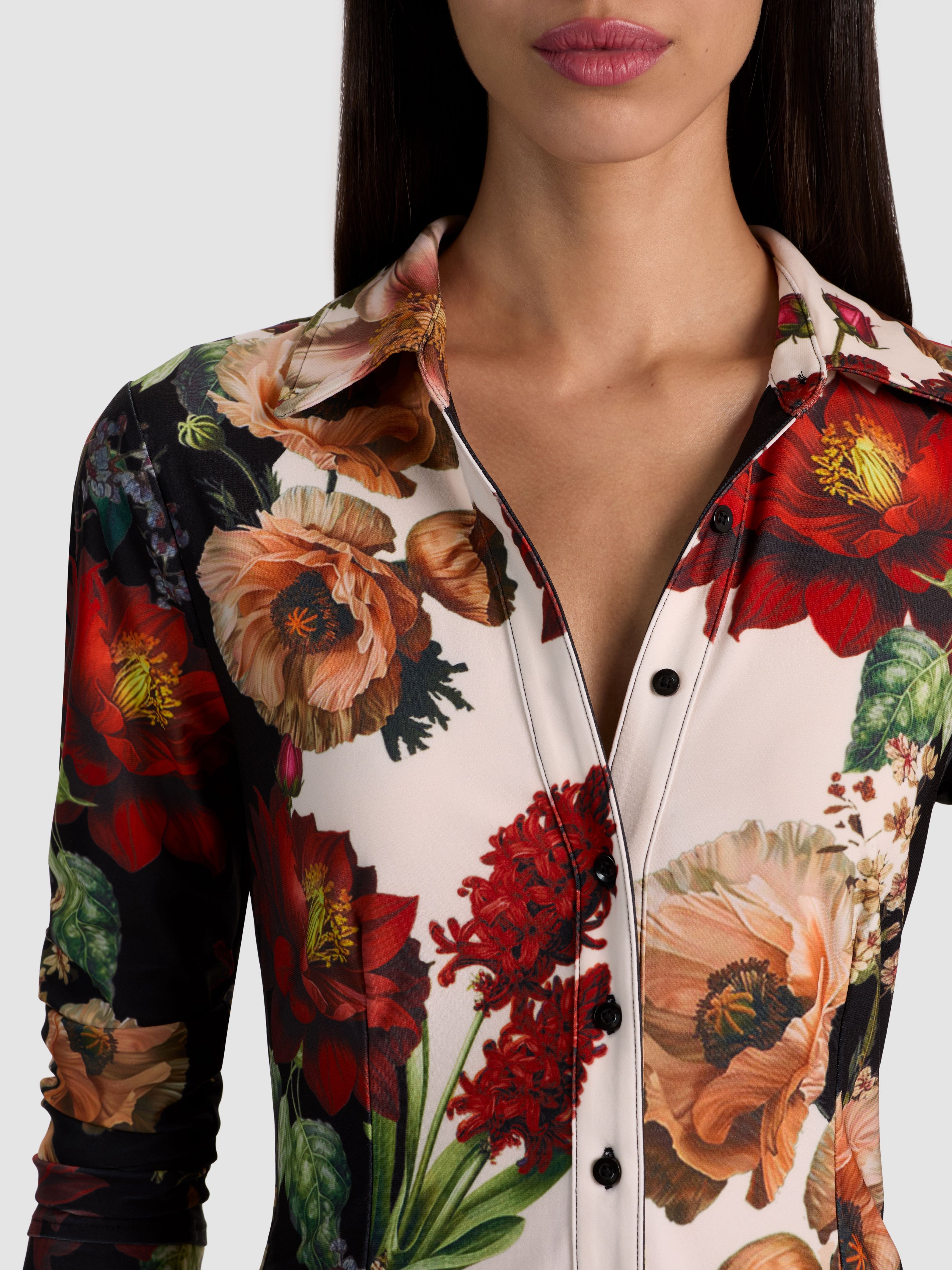 FREYA BUTTON DOWN TOP-ALICE + OLIVIA