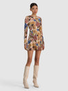 DELORA LS FLARE MINI DRESS-ALICE + OLIVIA