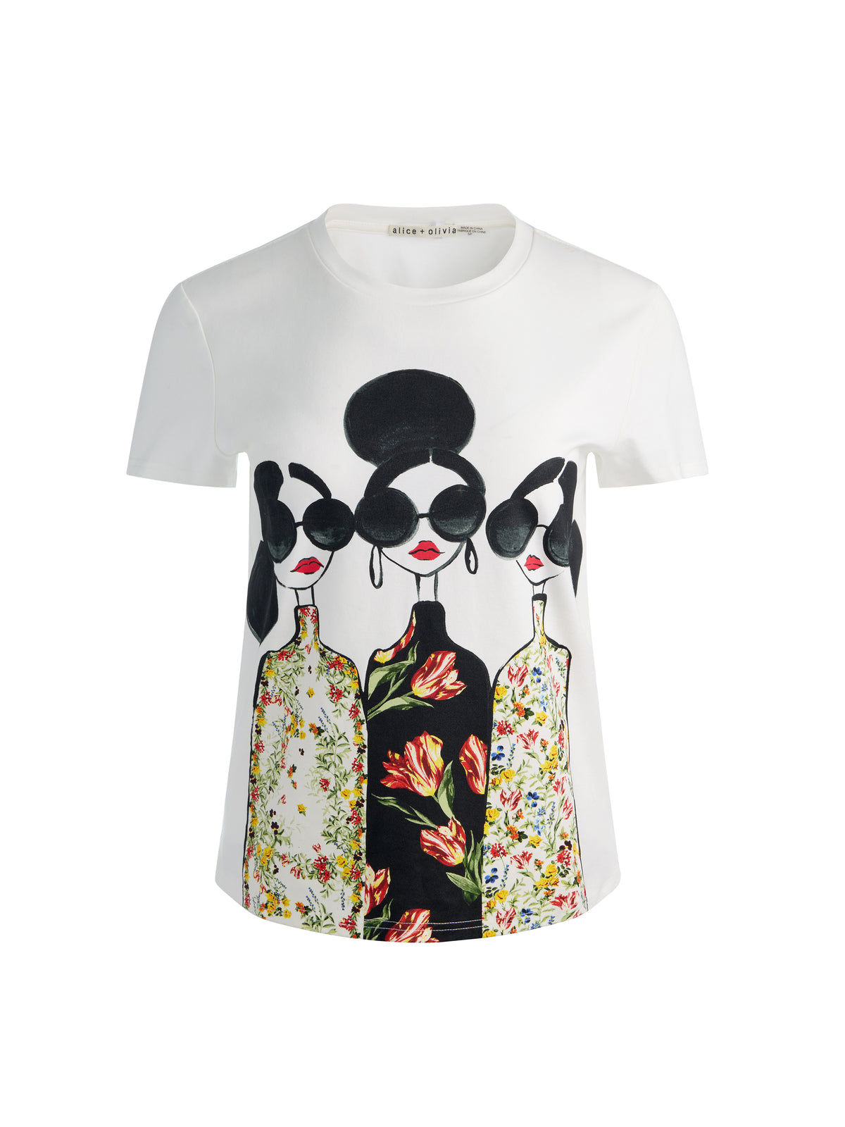알베라 스테이스페이스 티셔츠-ALICE + OLIVIA