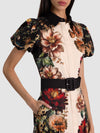 HENRIETTA FITTED FULL FLARE MIDI DRESS W BELT-ALICE + OLIVIA
