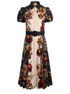 HENRIETTA FITTED FULL FLARE MIDI DRESS W BELT-ALICE + OLIVIA