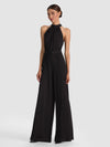 THELMA WIDE LEG JUMPSUIT W TIE BELT-ALICE + OLIVIA