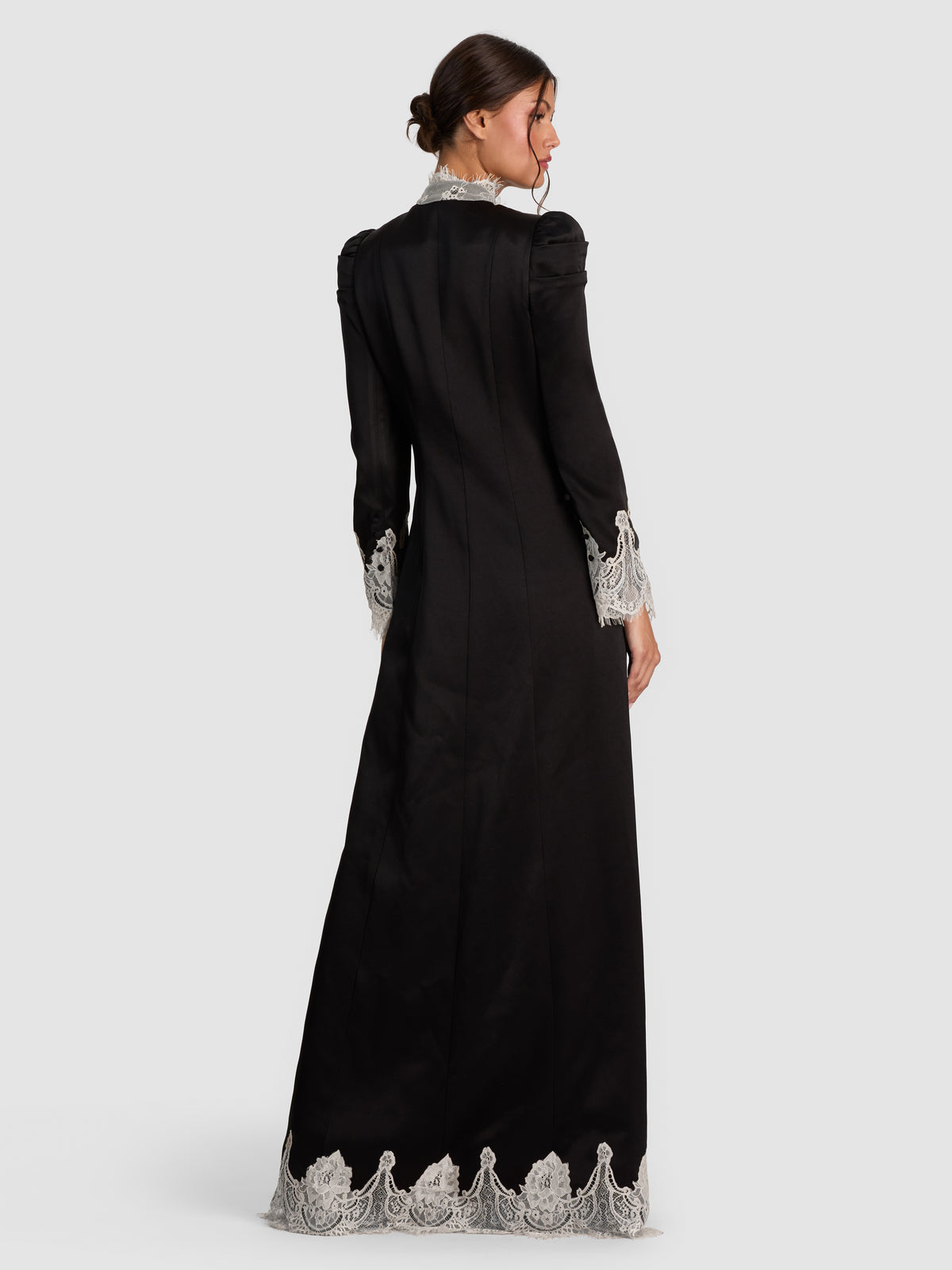 THOMASINA LACE TRIM MAXI JACKET-ALICE + OLIVIA