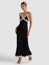 JULIETTA HI SLIT LACE TRIM MAXI SLIP DRESS-ALICE + OLIVIA