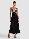 JULIETTA HI SLIT LACE TRIM MAXI SLIP DRESS-ALICE + OLIVIA