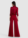 OLIVIA WIDE LEG PANT-GARNET-ALICE + OLIVIA