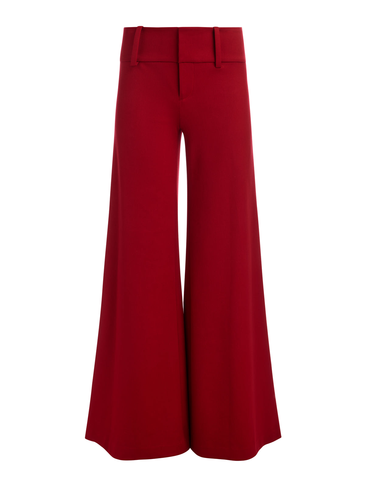 OLIVIA WIDE LEG PANT - GARNET (Asian fit)