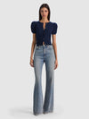 SABINE PUFF SLEEVE CARDI-MIDNIGHT BLUE-ALICE + OLIVIA