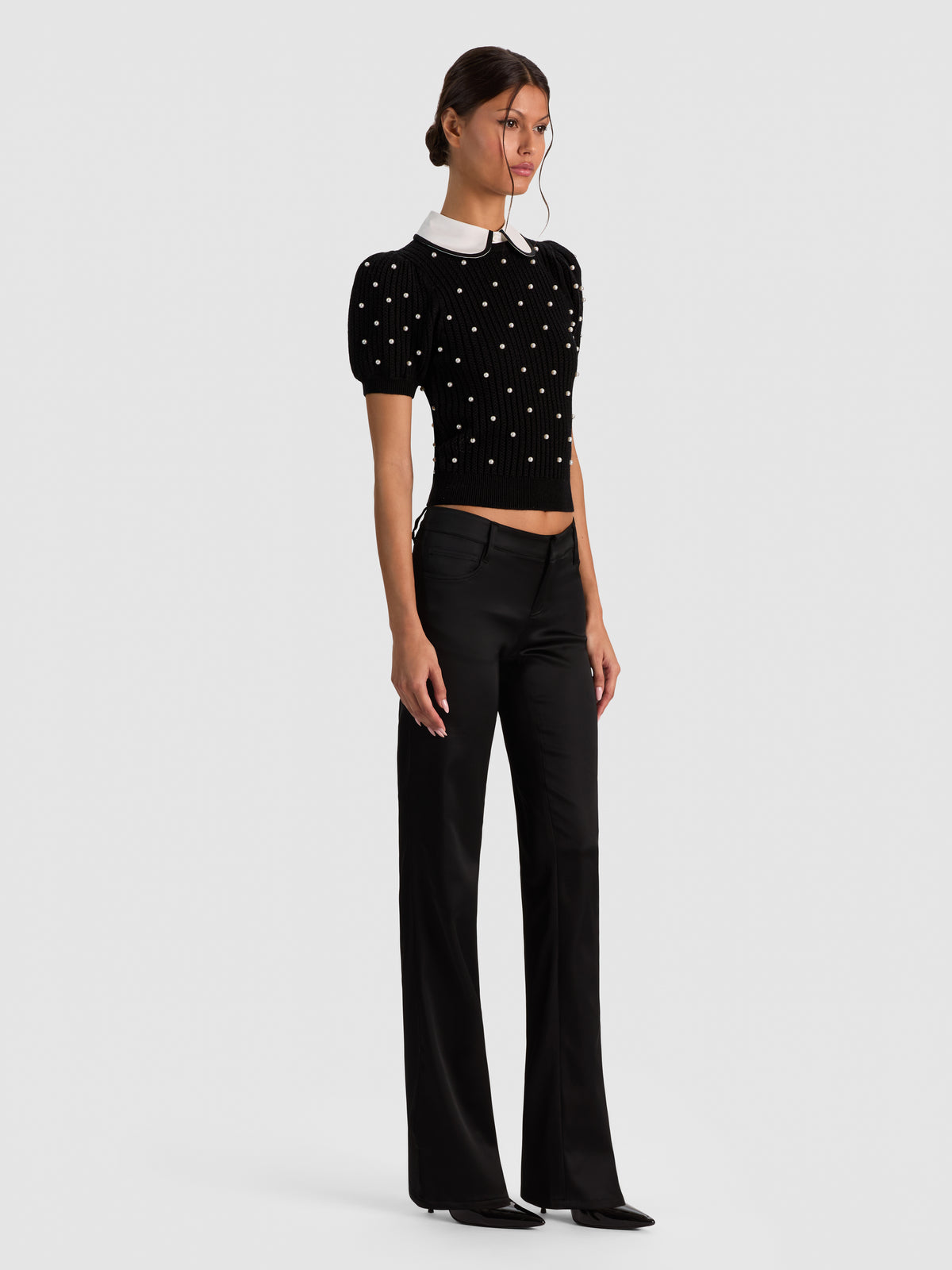 CHASE PUFF SLEEVE SWEATER-ALICE + OLIVIA