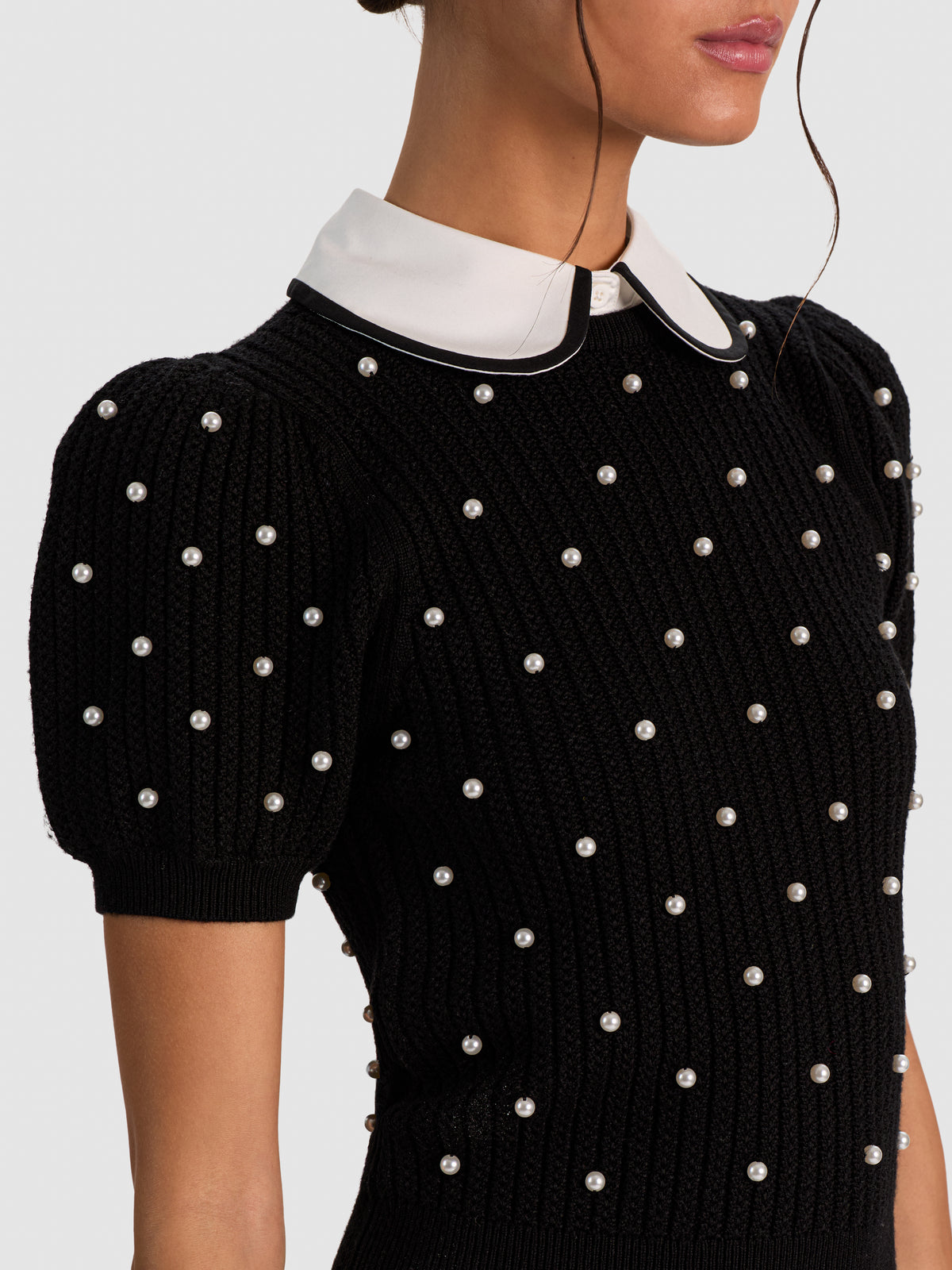 CHASE PUFF SLEEVE SWEATER-ALICE + OLIVIA