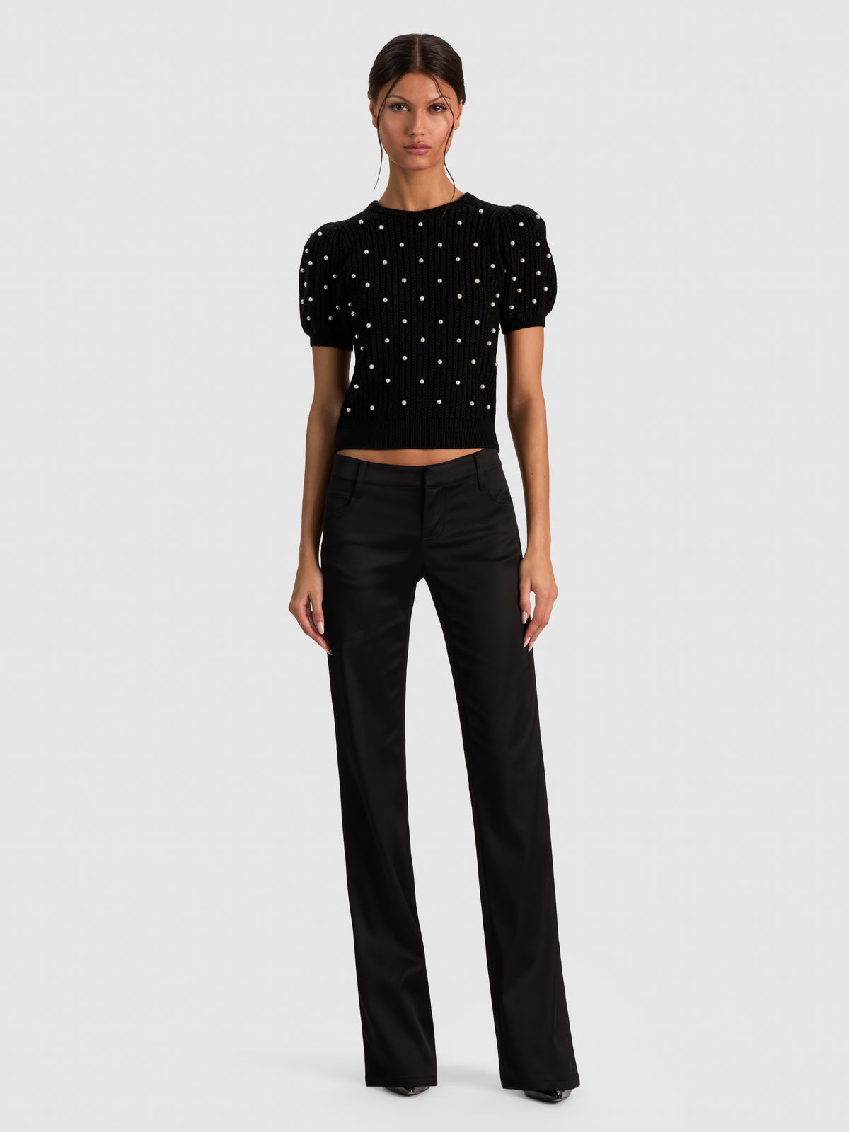 CHASE PUFF SLEEVE SWEATER-ALICE + OLIVIA