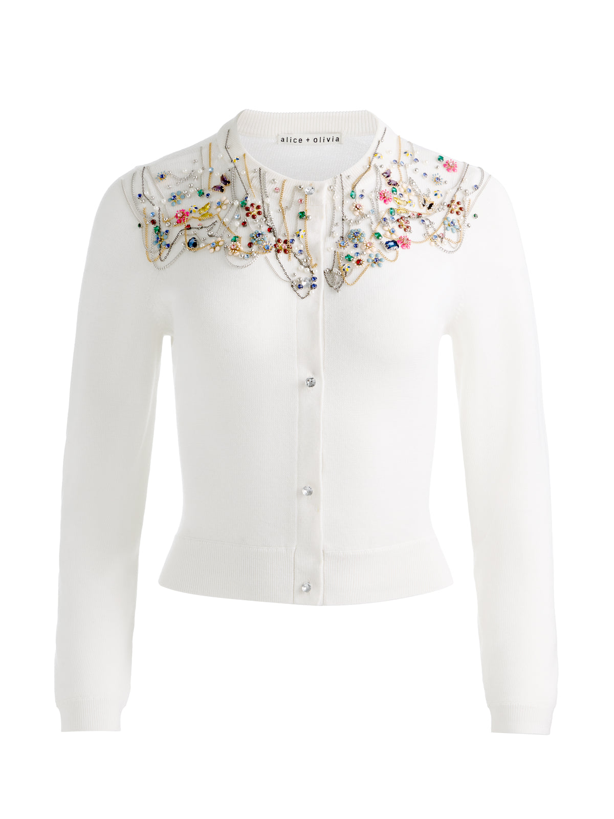 DOLLIE EMBELLISHED CARDIGAN-ALICE + OLIVIA