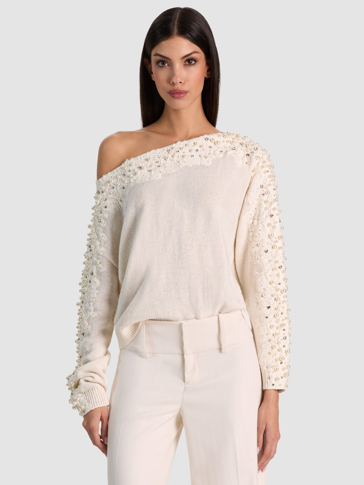 LENNA EMBELLISHED PULLOVER-ALICE + OLIVIA