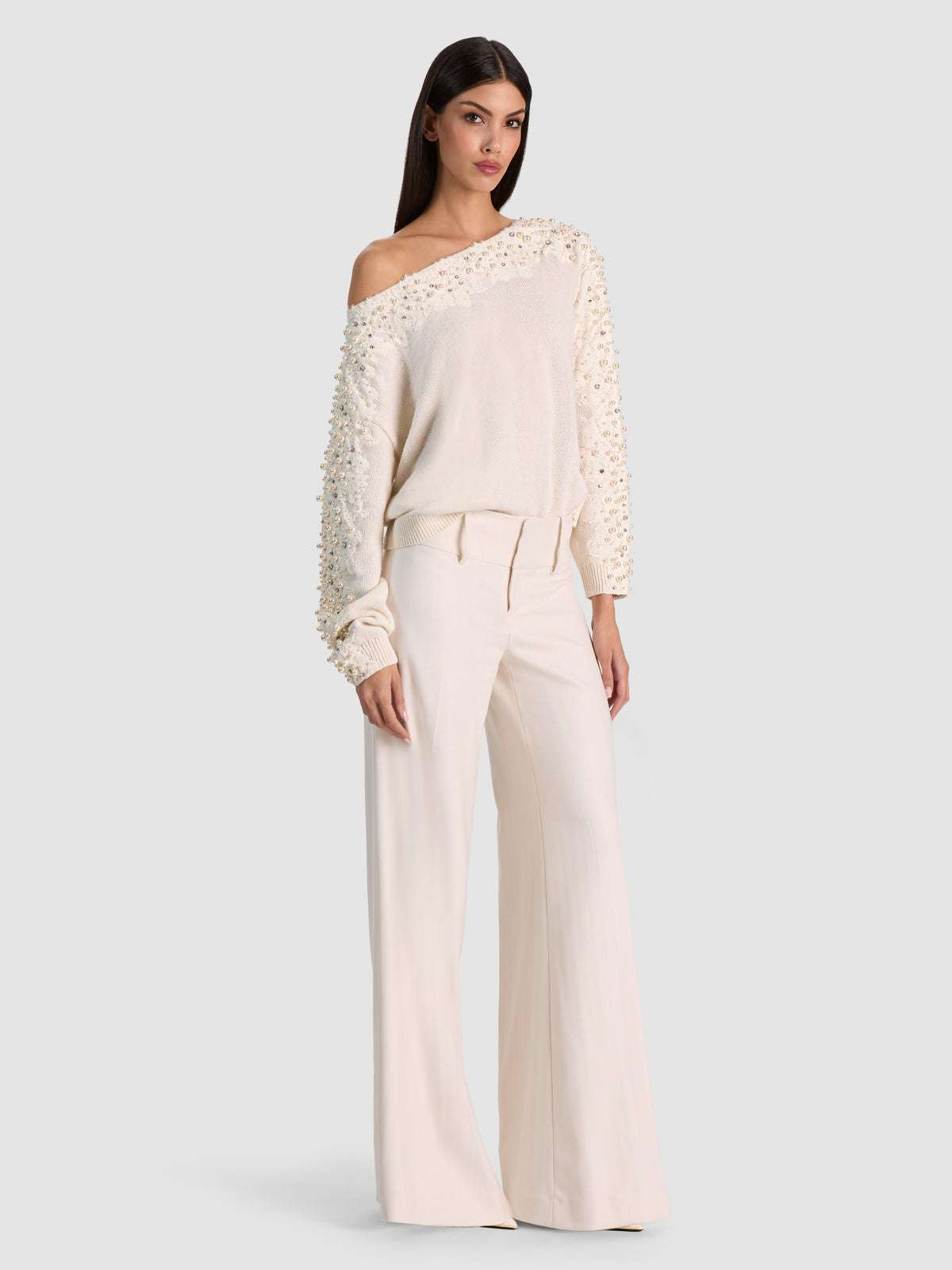 LENNA EMBELLISHED PULLOVER-ALICE + OLIVIA