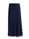 MAEVE MIDI SLIP SKIRT W LACE TRIM-ALICE + OLIVIA