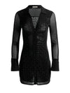 FREYA EMBELLISHED BUTTON DOWN DRESS-ALICE + OLIVIA